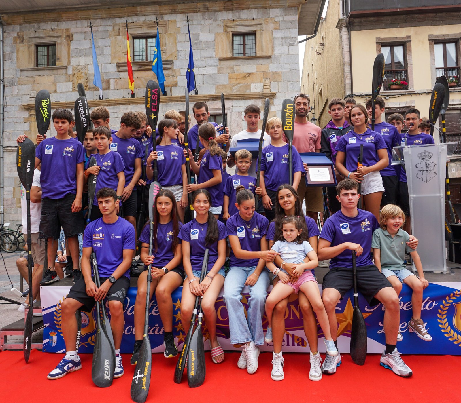 Honores en Ribadesella para los campeones Walter Bouzán y Alberto Llera